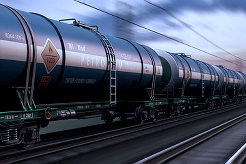 Refined products by rail
